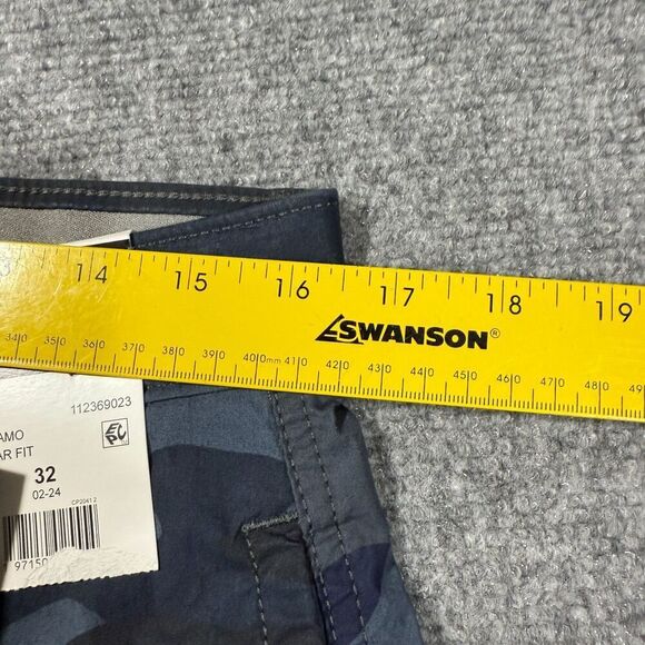 Lee Cargo Shorts Mens 32 Camo White Blue Active Stretch Motion Flex - Picture 4 of 10